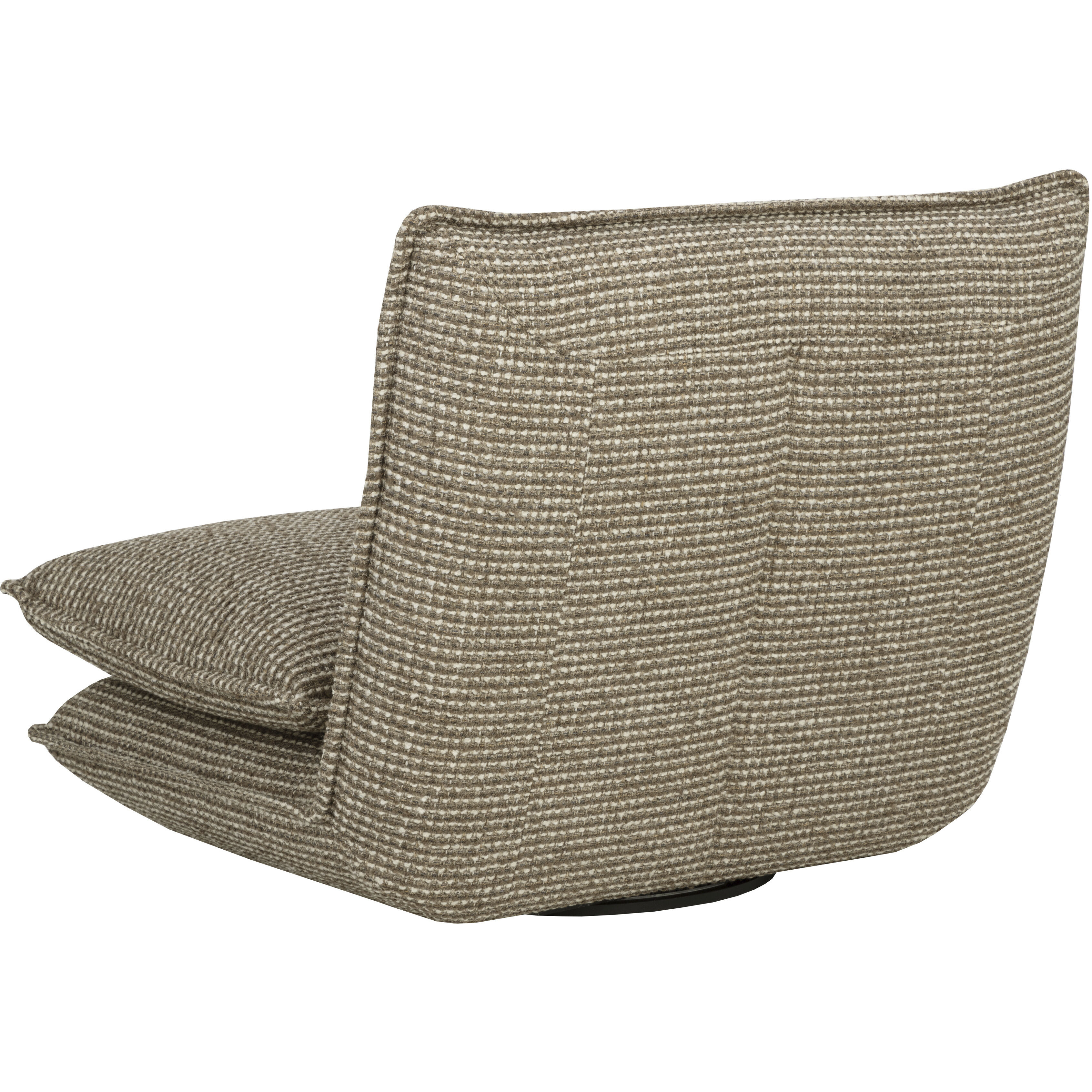 Colson Torched Meringue Swivel Armless Chair